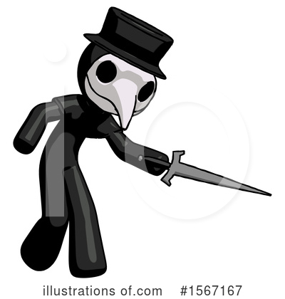 Royalty-Free (RF) Black Design Mascot Clipart Illustration by Leo Blanchette - Stock Sample #1567167