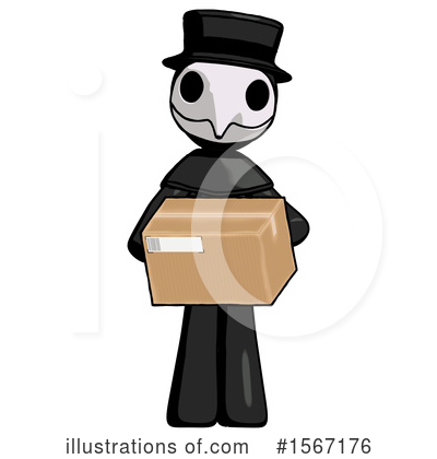 Royalty-Free (RF) Black Design Mascot Clipart Illustration by Leo Blanchette - Stock Sample #1567176