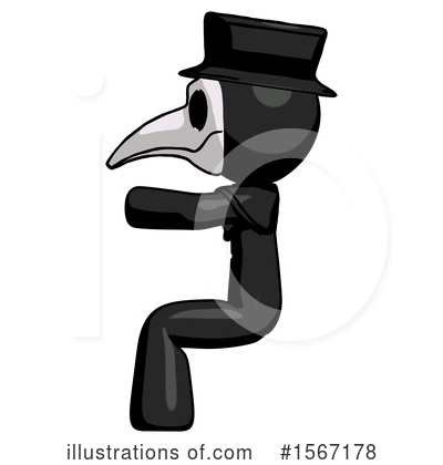 Royalty-Free (RF) Black Design Mascot Clipart Illustration by Leo Blanchette - Stock Sample #1567178