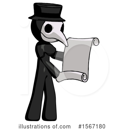 Royalty-Free (RF) Black Design Mascot Clipart Illustration by Leo Blanchette - Stock Sample #1567180