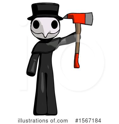 Royalty-Free (RF) Black Design Mascot Clipart Illustration by Leo Blanchette - Stock Sample #1567184