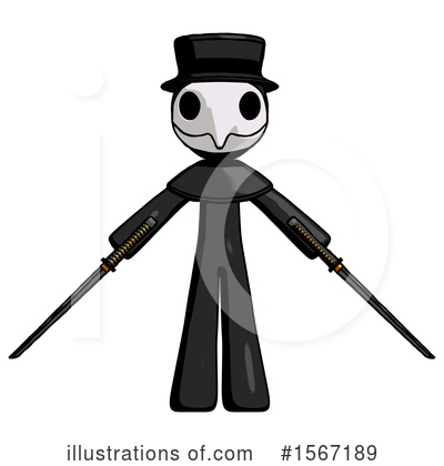 Royalty-Free (RF) Black Design Mascot Clipart Illustration by Leo Blanchette - Stock Sample #1567189