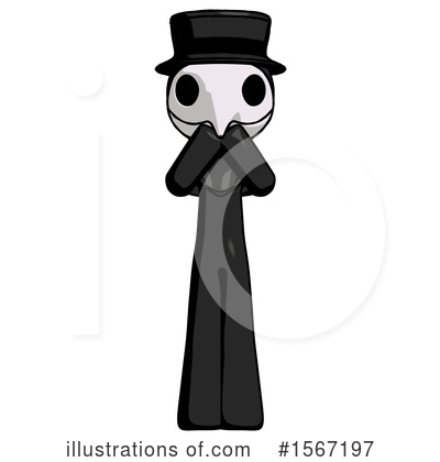 Royalty-Free (RF) Black Design Mascot Clipart Illustration by Leo Blanchette - Stock Sample #1567197