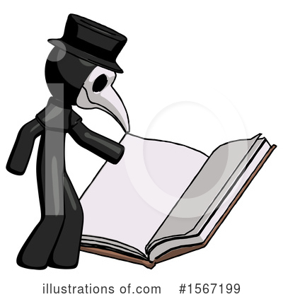 Royalty-Free (RF) Black Design Mascot Clipart Illustration by Leo Blanchette - Stock Sample #1567199
