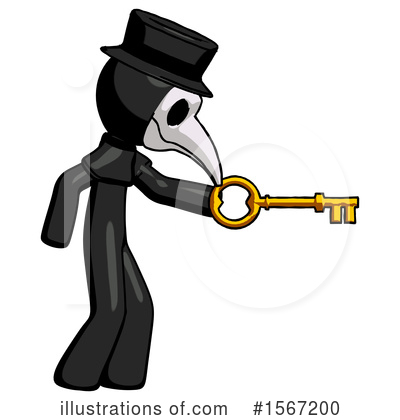 Royalty-Free (RF) Black Design Mascot Clipart Illustration by Leo Blanchette - Stock Sample #1567200