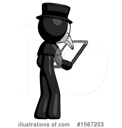 Royalty-Free (RF) Black Design Mascot Clipart Illustration by Leo Blanchette - Stock Sample #1567203