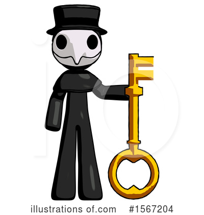 Royalty-Free (RF) Black Design Mascot Clipart Illustration by Leo Blanchette - Stock Sample #1567204
