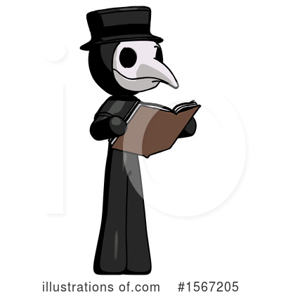 Royalty-Free (RF) Black Design Mascot Clipart Illustration by Leo Blanchette - Stock Sample #1567205