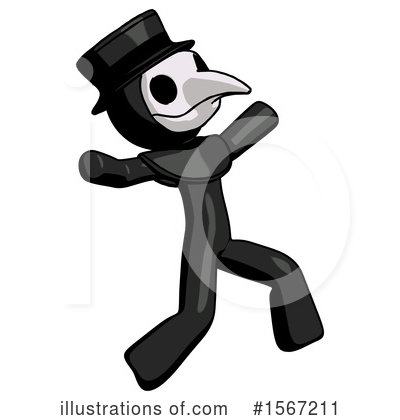 Royalty-Free (RF) Black Design Mascot Clipart Illustration by Leo Blanchette - Stock Sample #1567211
