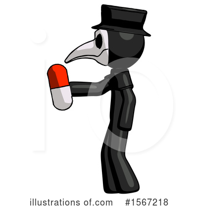 Royalty-Free (RF) Black Design Mascot Clipart Illustration by Leo Blanchette - Stock Sample #1567218
