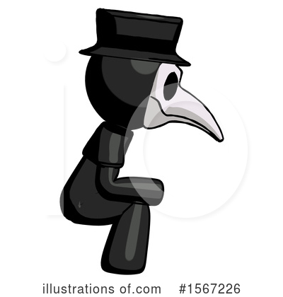 Royalty-Free (RF) Black Design Mascot Clipart Illustration by Leo Blanchette - Stock Sample #1567226