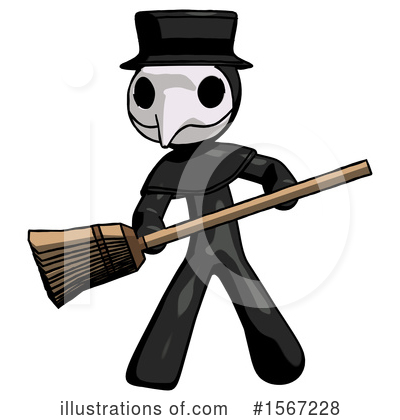 Royalty-Free (RF) Black Design Mascot Clipart Illustration by Leo Blanchette - Stock Sample #1567228