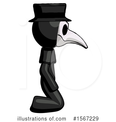 Royalty-Free (RF) Black Design Mascot Clipart Illustration by Leo Blanchette - Stock Sample #1567229