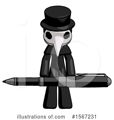 Royalty-Free (RF) Black Design Mascot Clipart Illustration by Leo Blanchette - Stock Sample #1567231