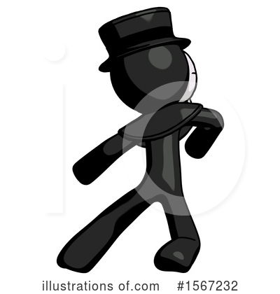 Royalty-Free (RF) Black Design Mascot Clipart Illustration by Leo Blanchette - Stock Sample #1567232