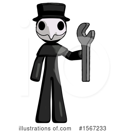 Royalty-Free (RF) Black Design Mascot Clipart Illustration by Leo Blanchette - Stock Sample #1567233