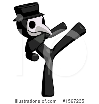 Royalty-Free (RF) Black Design Mascot Clipart Illustration by Leo Blanchette - Stock Sample #1567235