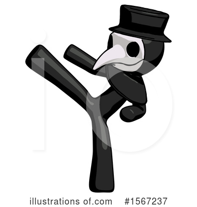 Royalty-Free (RF) Black Design Mascot Clipart Illustration by Leo Blanchette - Stock Sample #1567237