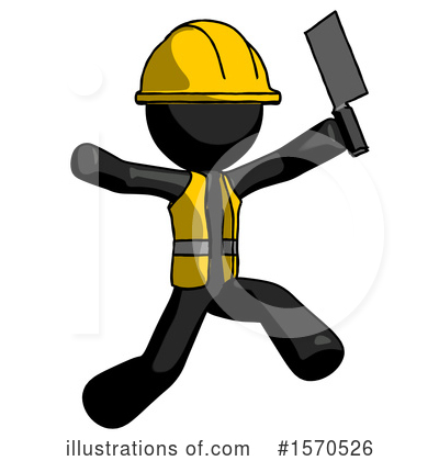 Royalty-Free (RF) Black Design Mascot Clipart Illustration by Leo Blanchette - Stock Sample #1570526