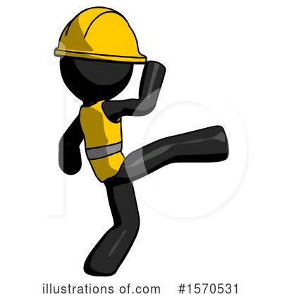 Royalty-Free (RF) Black Design Mascot Clipart Illustration by Leo Blanchette - Stock Sample #1570531