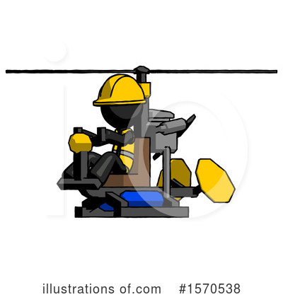 Royalty-Free (RF) Black Design Mascot Clipart Illustration by Leo Blanchette - Stock Sample #1570538