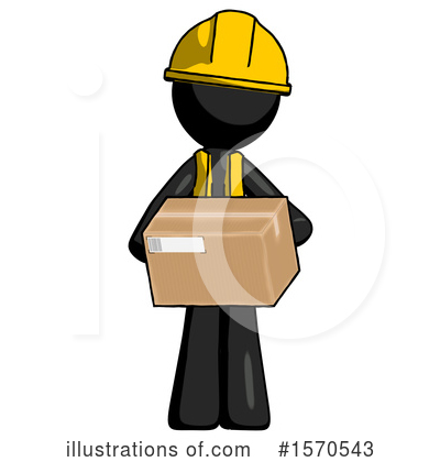 Royalty-Free (RF) Black Design Mascot Clipart Illustration by Leo Blanchette - Stock Sample #1570543