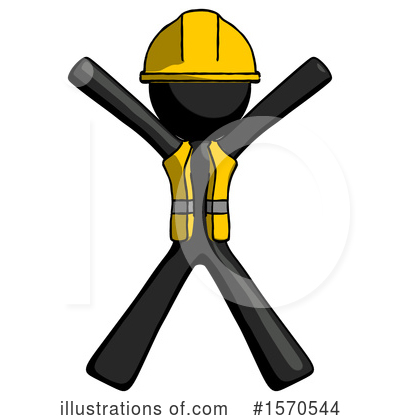 Royalty-Free (RF) Black Design Mascot Clipart Illustration by Leo Blanchette - Stock Sample #1570544