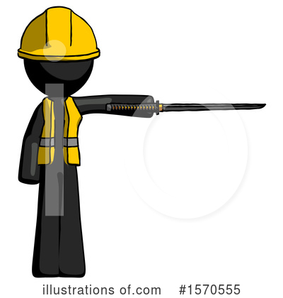Royalty-Free (RF) Black Design Mascot Clipart Illustration by Leo Blanchette - Stock Sample #1570555