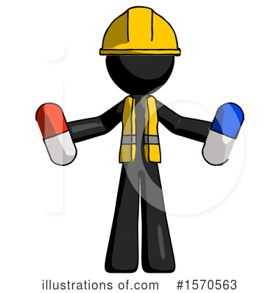 Royalty-Free (RF) Black Design Mascot Clipart Illustration by Leo Blanchette - Stock Sample #1570563