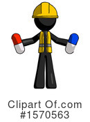 Black Design Mascot Clipart #1570563 by Leo Blanchette