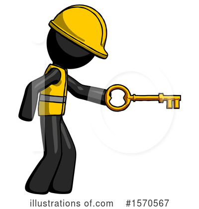 Royalty-Free (RF) Black Design Mascot Clipart Illustration by Leo Blanchette - Stock Sample #1570567
