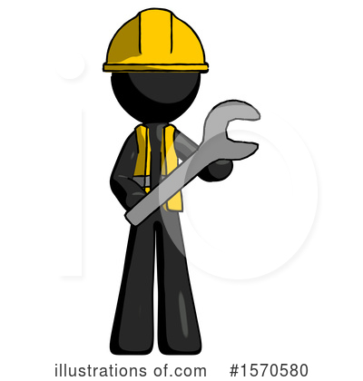 Royalty-Free (RF) Black Design Mascot Clipart Illustration by Leo Blanchette - Stock Sample #1570580