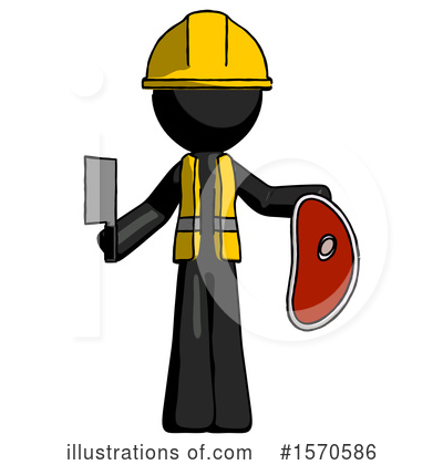 Royalty-Free (RF) Black Design Mascot Clipart Illustration by Leo Blanchette - Stock Sample #1570586