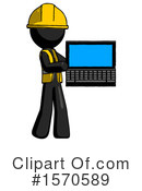 Black Design Mascot Clipart #1570589 by Leo Blanchette