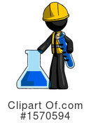 Black Design Mascot Clipart #1570594 by Leo Blanchette