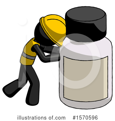 Royalty-Free (RF) Black Design Mascot Clipart Illustration by Leo Blanchette - Stock Sample #1570596
