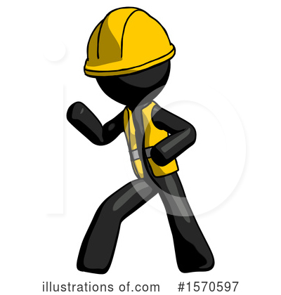 Royalty-Free (RF) Black Design Mascot Clipart Illustration by Leo Blanchette - Stock Sample #1570597