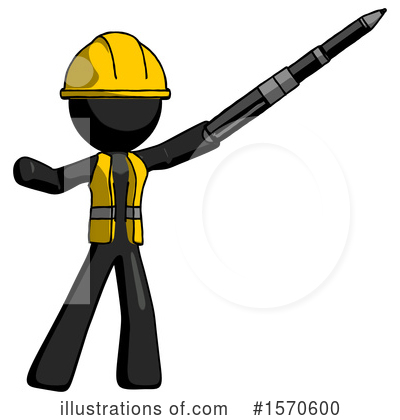 Royalty-Free (RF) Black Design Mascot Clipart Illustration by Leo Blanchette - Stock Sample #1570600