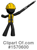 Black Design Mascot Clipart #1570600 by Leo Blanchette