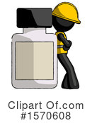 Black Design Mascot Clipart #1570608 by Leo Blanchette