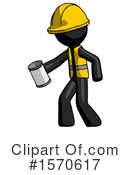 Black Design Mascot Clipart #1570617 by Leo Blanchette