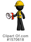 Black Design Mascot Clipart #1570618 by Leo Blanchette