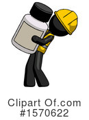 Black Design Mascot Clipart #1570622 by Leo Blanchette