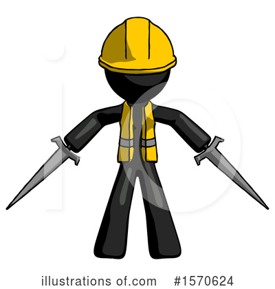 Royalty-Free (RF) Black Design Mascot Clipart Illustration by Leo Blanchette - Stock Sample #1570624