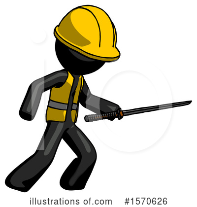 Royalty-Free (RF) Black Design Mascot Clipart Illustration by Leo Blanchette - Stock Sample #1570626