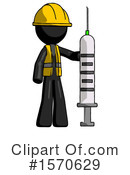 Black Design Mascot Clipart #1570629 by Leo Blanchette