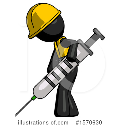 Royalty-Free (RF) Black Design Mascot Clipart Illustration by Leo Blanchette - Stock Sample #1570630