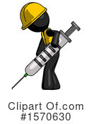 Black Design Mascot Clipart #1570630 by Leo Blanchette