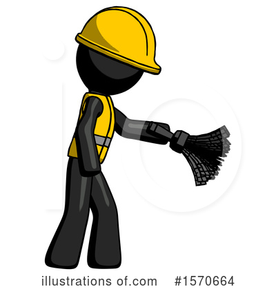 Royalty-Free (RF) Black Design Mascot Clipart Illustration by Leo Blanchette - Stock Sample #1570664
