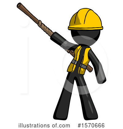 Royalty-Free (RF) Black Design Mascot Clipart Illustration by Leo Blanchette - Stock Sample #1570666